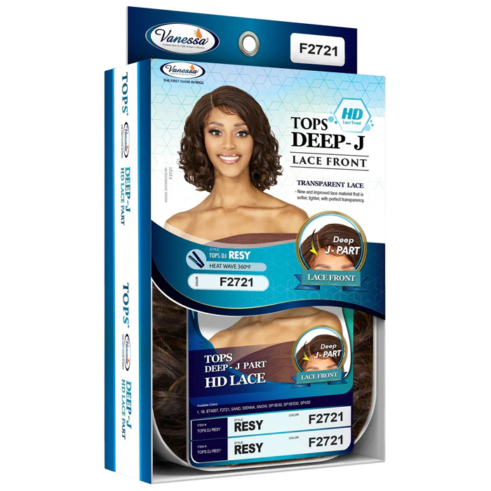 Vanessa Top Lace Deep J-Part HD Lace Front Wig - RESY - Image 5