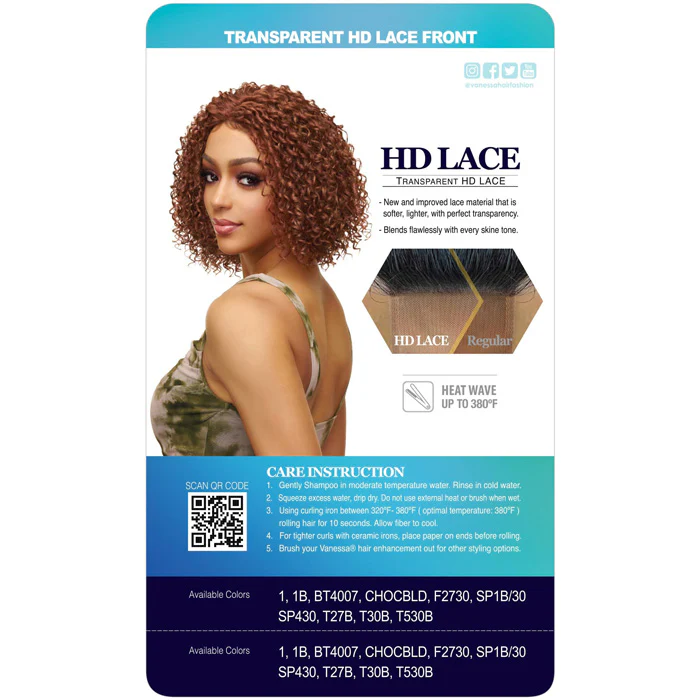 Vanessa Top Lace Deep Middle Part HD Lace Front Wig - LIHAN - Image 4