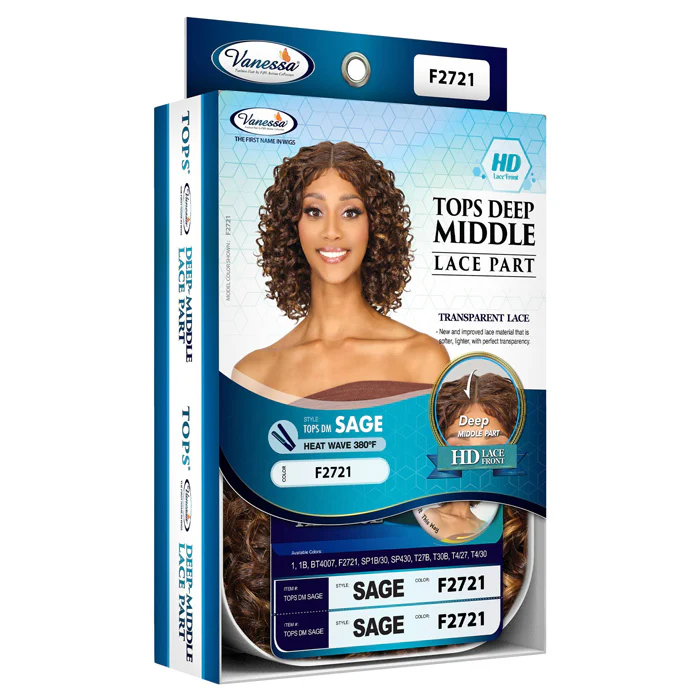Vanessa Top Lace HD Lace Front Part Wig - TOPS DM SAGE - Image 6