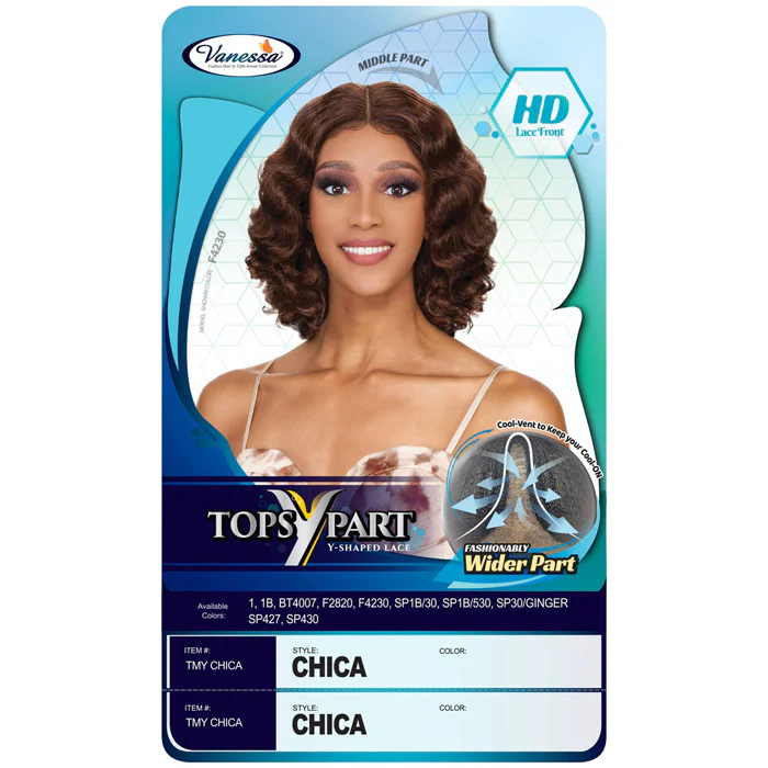 Vanessa Top Lace Y Wide Part HD Lace Front Wig - CHICA - Image 3