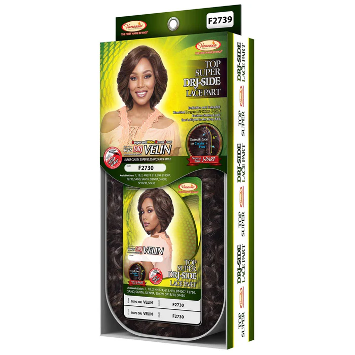 Vanessa Top Super DRJ-Side Lace Part Swissilk Front Wig - TOPS DRJ VELIN - Image 6