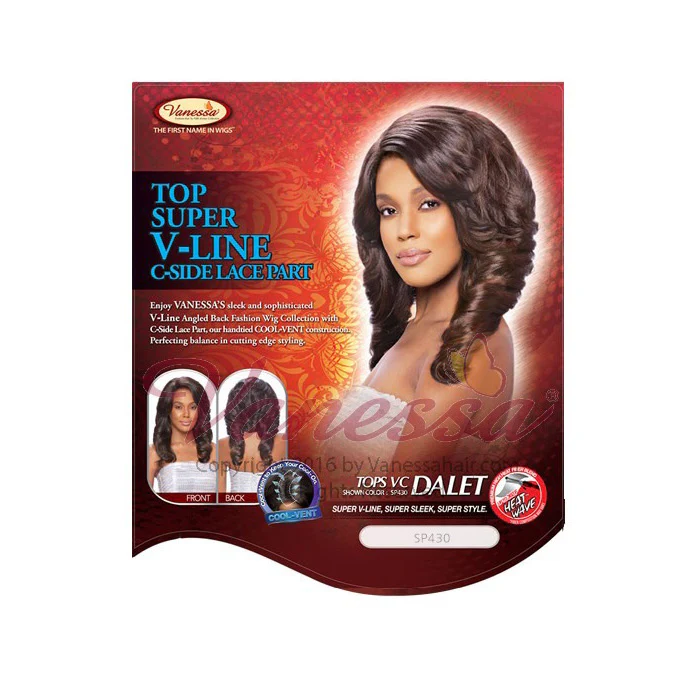 Vanessa Top Super V Line C Side Synthetic Lace Front Part Wig TOPS VC DALET - Image 5