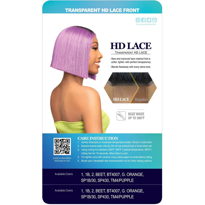 Vanessa Tops Deep Middle HD Lace Part Wig - HEY - Image 4
