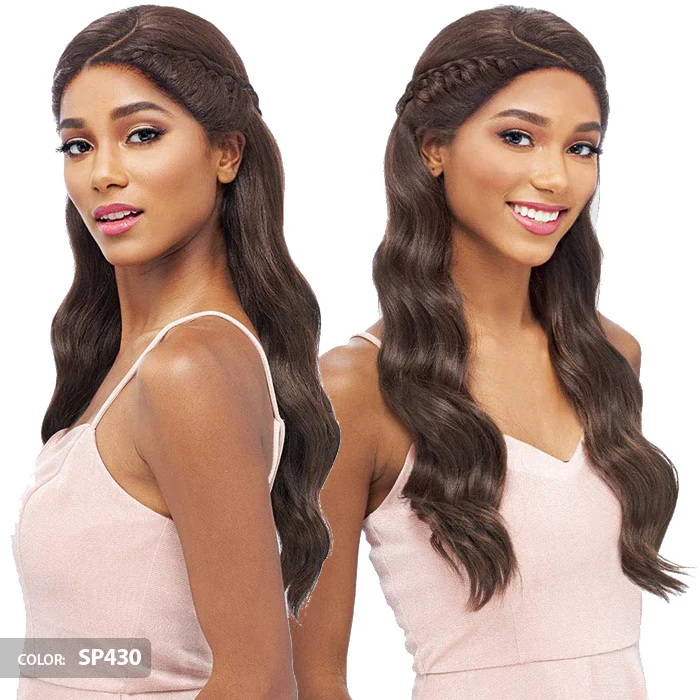 Vanessa Tops Middle Reverse C-Part Swissilk Lace Front Wig - TOUEI - Image 2