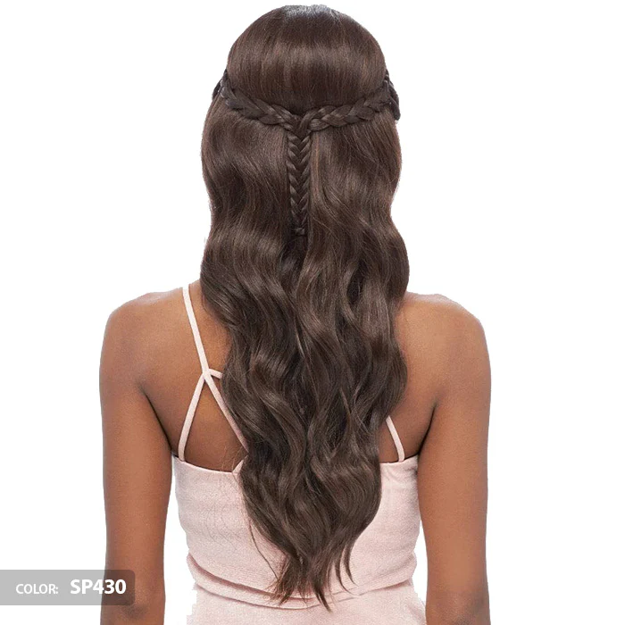 Vanessa Tops Middle Reverse C-Part Swissilk Lace Front Wig - TOUEI - Image 3