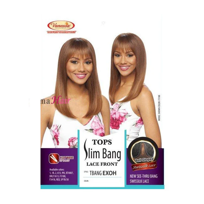 Vanessa Tops Slim Bang Swissilk Lace Front Wig - TBANG EXOH - Image 4