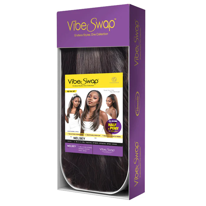 Vanessa Vibe Swap Drawstring Half Wig - NELSEY - Image 6