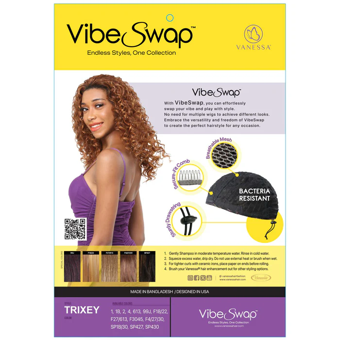 Vanessa Vibe Swap Drawstring Half Wig - TRIXEY - Image 5