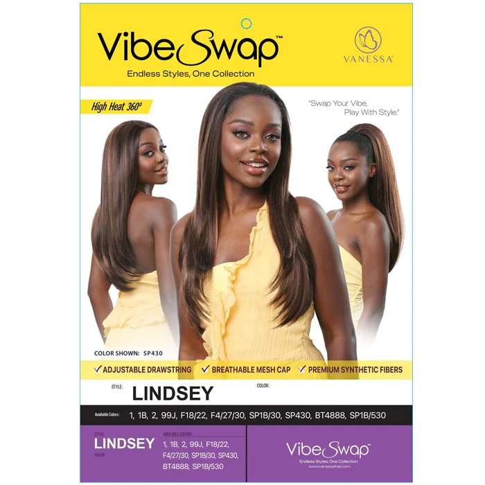 Vanessa Vibe Swap Half Wig - LINDSEY - Image 4