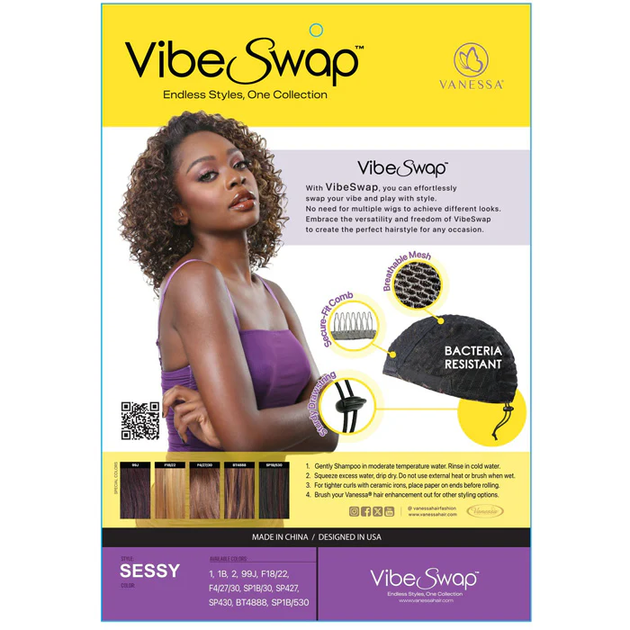 Vanessa Vibe Swap Half Wig - SESSY - Image 5