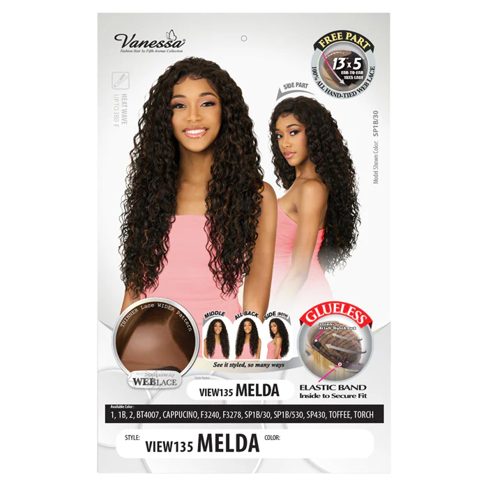 Vanessa View 135 Glueless 13x5 HD Lace Front Wig - VIEW 135 MELDA - Hand-Tied - Image 4