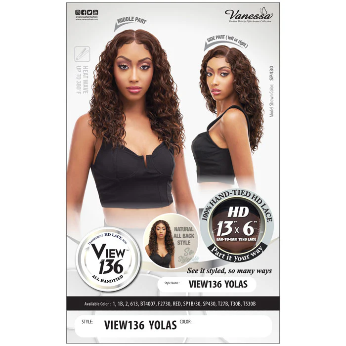 Vanessa View 136 13x6 HD Lace Front Wig - VIEW136 YOLAS - Image 4