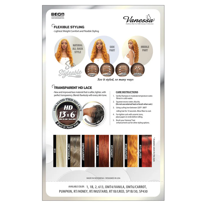 Vanessa View 136 HD 13x6 Lace Front Wig - VIEW136 ARIA - Image 5