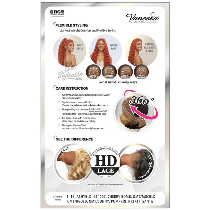 Vanessa View 360 HD All Hand-Tied 360 Lace Frontal Wig - VIEW360 MAGO - Image 5
