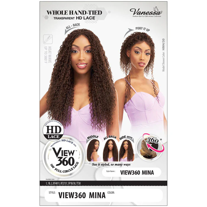 Vanessa View 360 Whole Hand-Tied HD Lace Around Wig - VIEW360 MINA - Image 4
