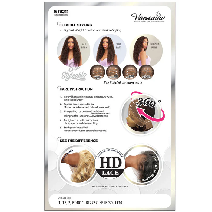 Vanessa View 360 Whole Hand-Tied HD Lace Around Wig - VIEW360 MINA - Image 5