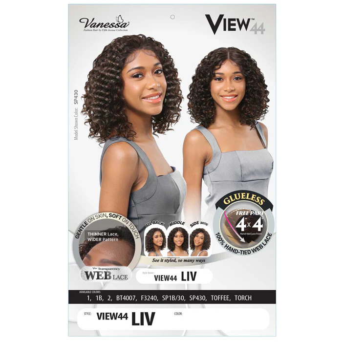 Vanessa View 44 Glueless 4x4 Lace Frontal Wig - VIEW 44 LIV - Hand-Tied - Image 3