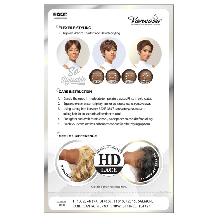 Vanessa View 44 HD 4x4 Free Part Lace Front Wig - VIEWP44 PAPPY - Image 5