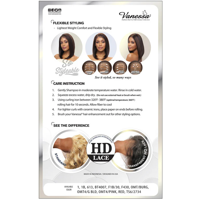 Vanessa View 44 HD 4x4 Lace Front Wig - VIEW44 APRIL - Image 5