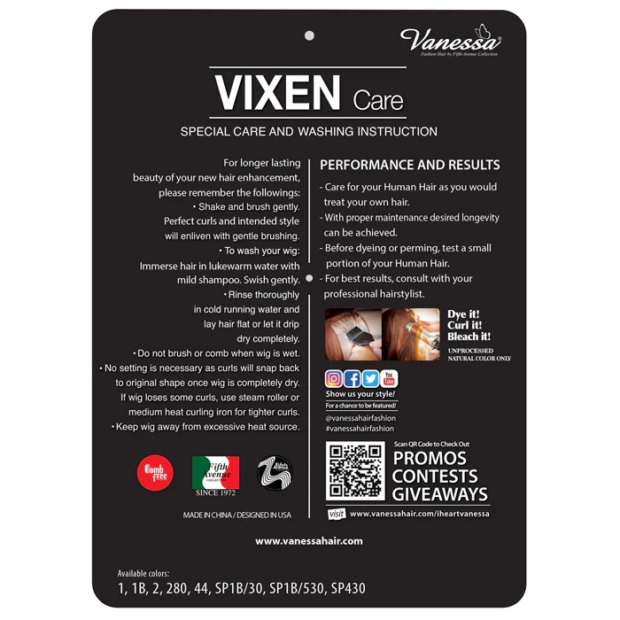 Vanessa Vixen Human Hair Wig - HH FEELY - Image 5