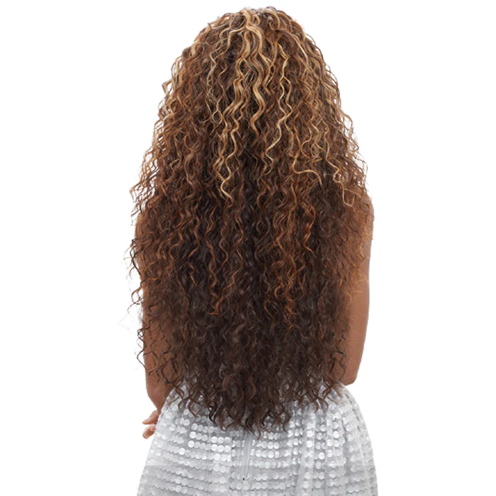 Vanessa Honey-4 Brazilian Human Hair Blend Lace Front Wig MOGANY - Image 5