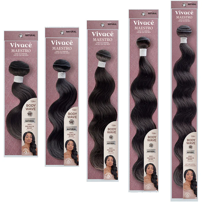 Vivace By Kiss Maestro Weave BODY WAVE 10" - 28" - 100% UNPROCESSED REMY HUMAN HAIR - Image 5