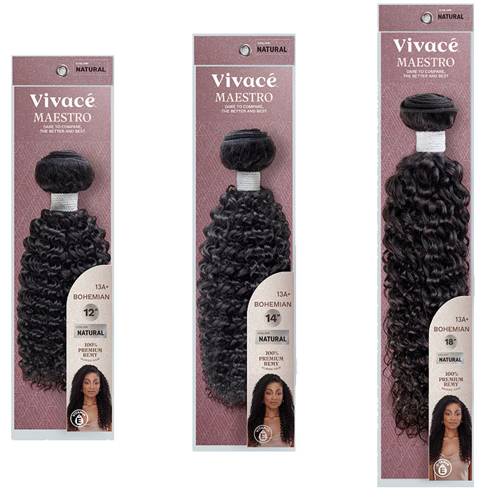 Vivace By Kiss Maestro Weave BOHEMIAN CURL 10-22 - 100% UNPROCESSED REMY HUMAN HAIR - Image 5