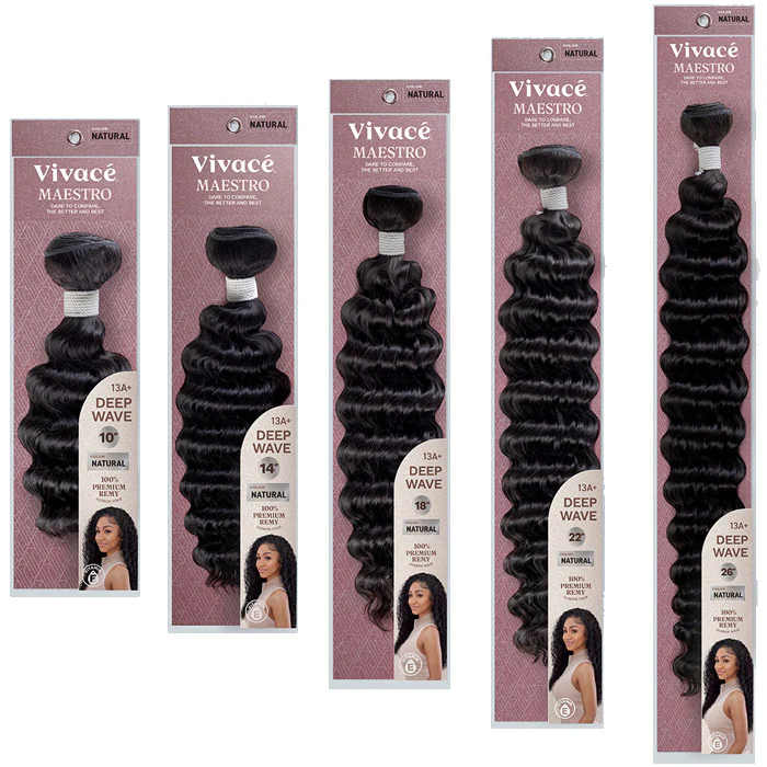 Vivace By Kiss Maestro Weave DEEP WAVE 10"-28"- 100% UNPROCESSED REMY HUMAN HAIR - Image 5