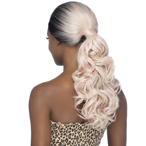 Vivica A Fox Synthetic 22" Body Curl :Low Ponytail with Wrapped Band Lace Wig - LOWPONY - Image 3