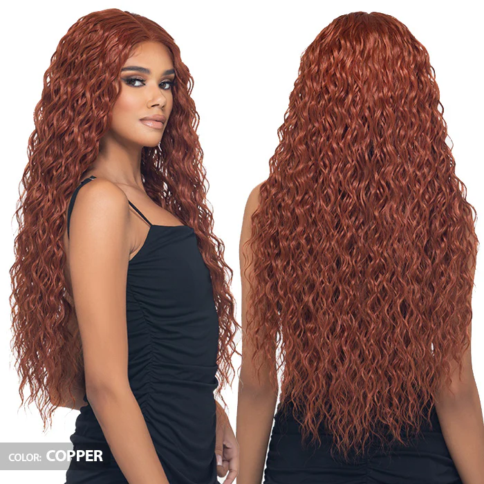 Vivica A Fox Wanna Bee Human Hair Blend 5" Deep HD Lace Front Wig - WNB-4 - Image 3
