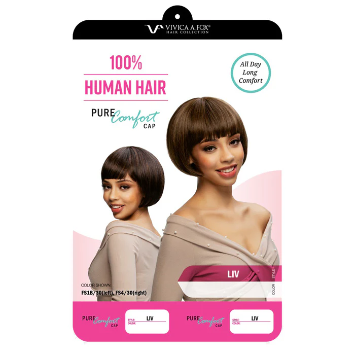 Vivica Fox Pure Comfort Cap 100% Human Hair Full Wig - LIV - Image 4