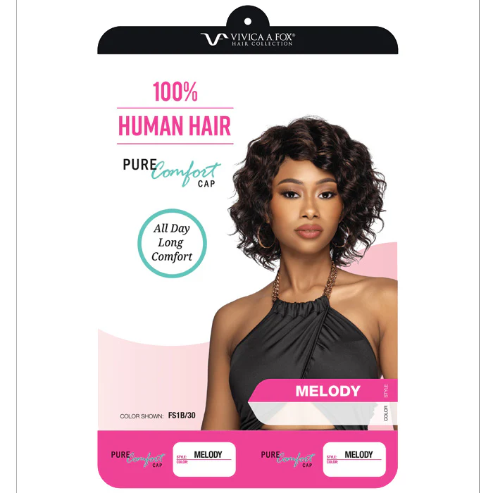 Vivica A Fox Pure Comfort Cap Full Wig - MELODY - 100% Premium Human Hair - Image 4