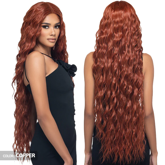 Vivica Fox Wanna Bee Human Hair Blend 5" Deep HD Lace Front Wig - WNB-3 - Image 3