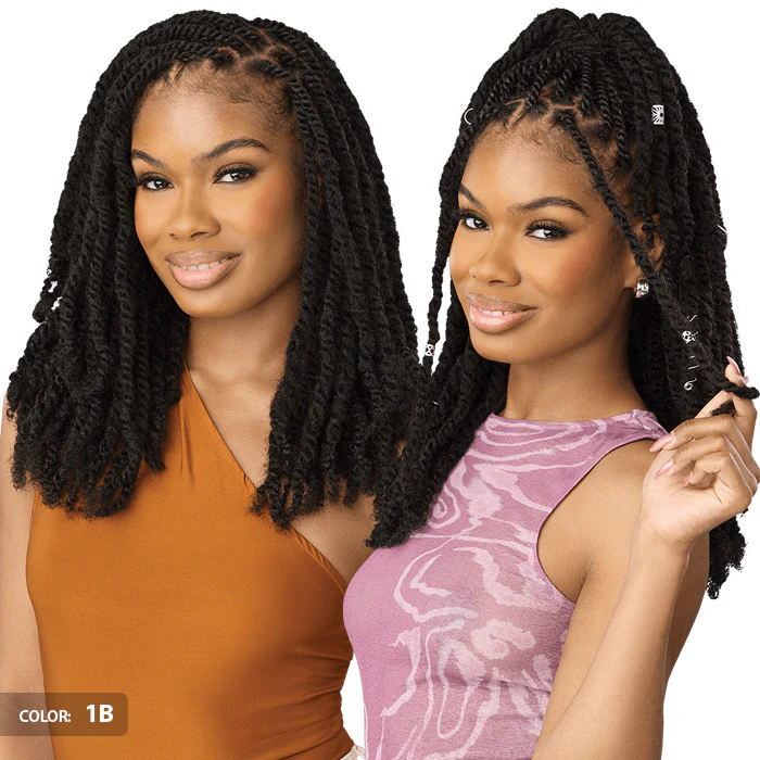X-Pression Twisted Up Crochet Braids - SWICY AFRO TWIST 12" 3X by Outre - Image 2