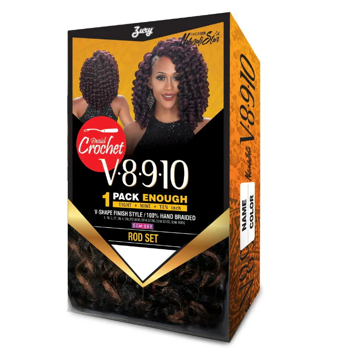 Zury Naturali Star V8910 One Pack Enough Crochet Braid ROD SET - Image 3