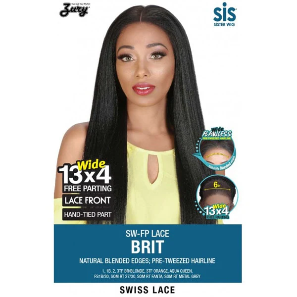 Zury Sis 13x4 Free Part Swiss Lace Front Wig - SW-FP LACE BRIT - Image 3