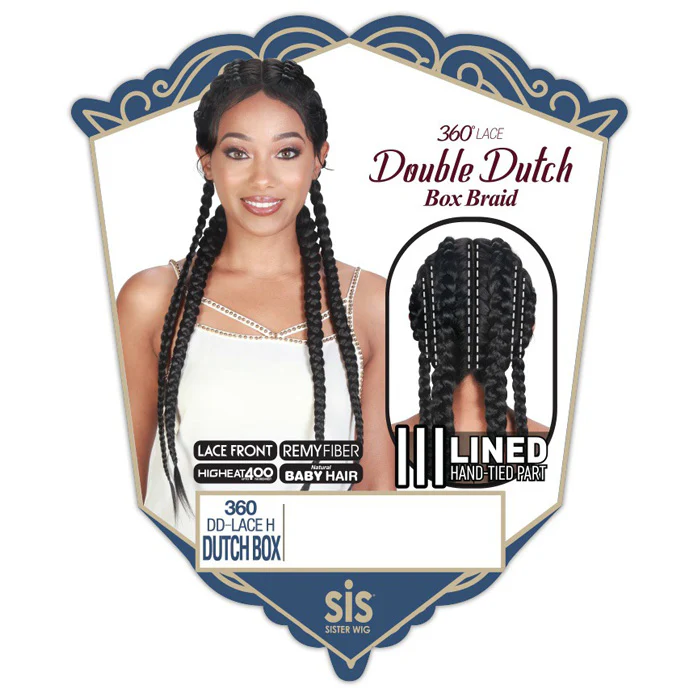 Zury Sis 360 Double Dutch Box Braid Lace Front Wig - 360-DD LACE H DUTCH BOX - Image 5