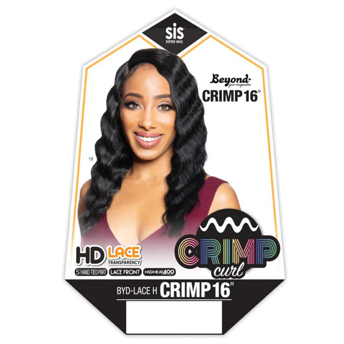 Zury Sis Beyond HD Lace Part Wig - BYD-LACE H CRIMP 16" - Crimp Curl - Image 3