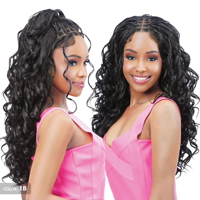 Zury Sis Chunky Glueless Pre-Braided HD 13x5 Lace Front Wig - BORA BORA - Image 2
