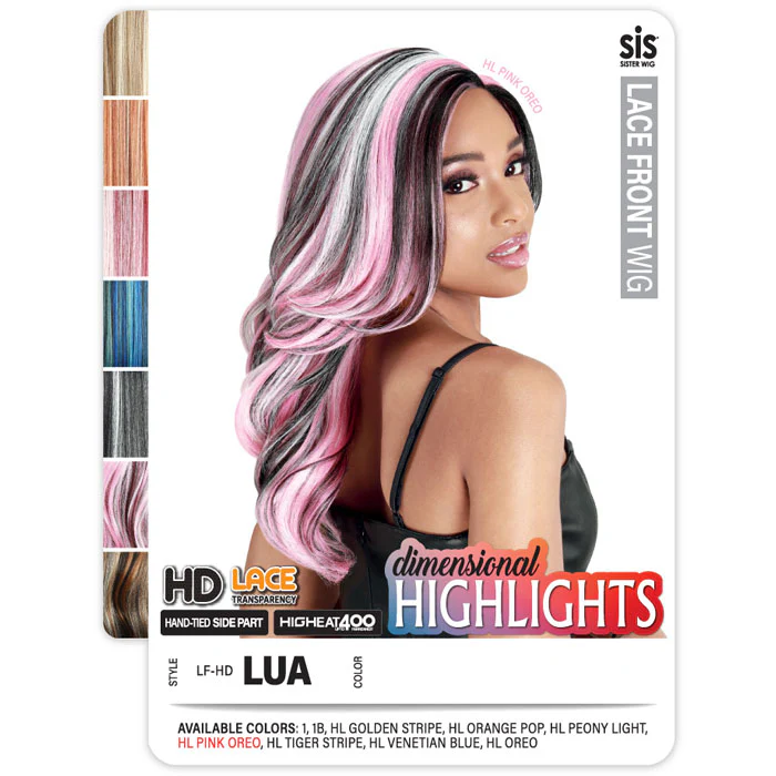 Zury Sis Dimensional Highlights HD Lace Front Wig - LF-HD LUA - Image 3