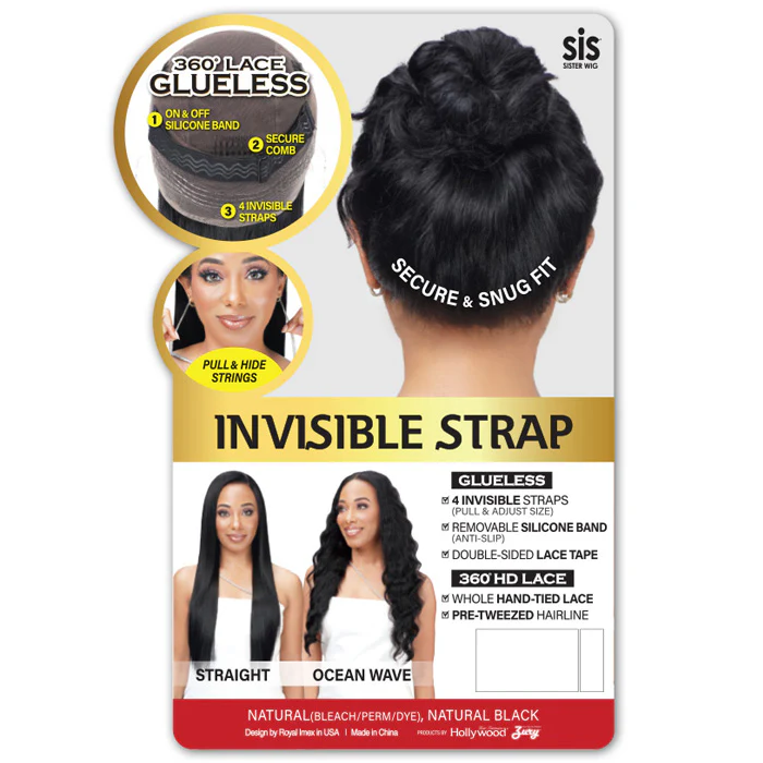 Zury Sis Glueless 360 HD Whole Lace Wig - STRAIGHT - 100% Virgin Remy Human Hair - Image 3