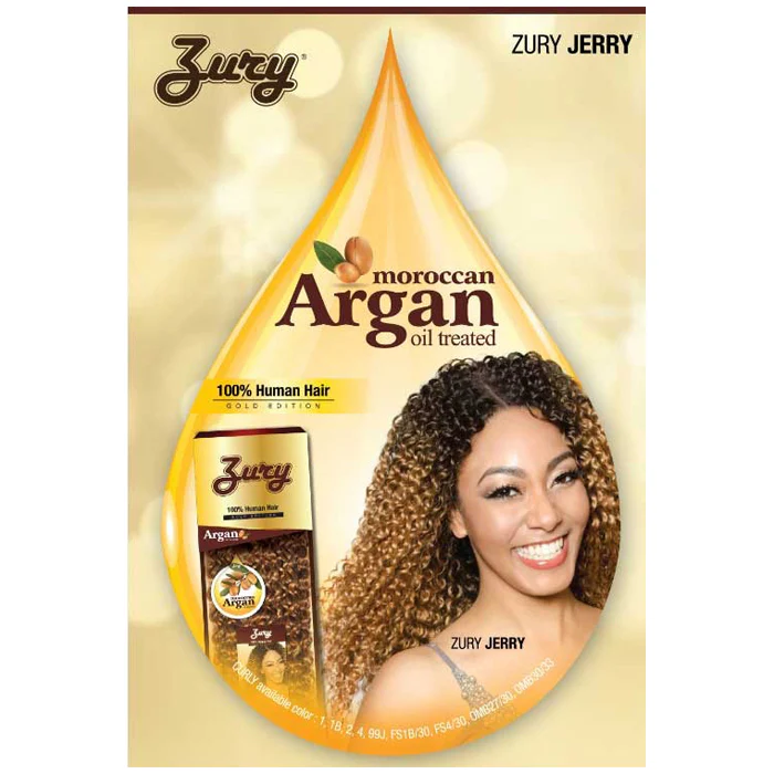 Zury Sis Gold Edition 100% Human Hair Weave - JERRY 10-18" (Argan Oil Treated) - Image 2