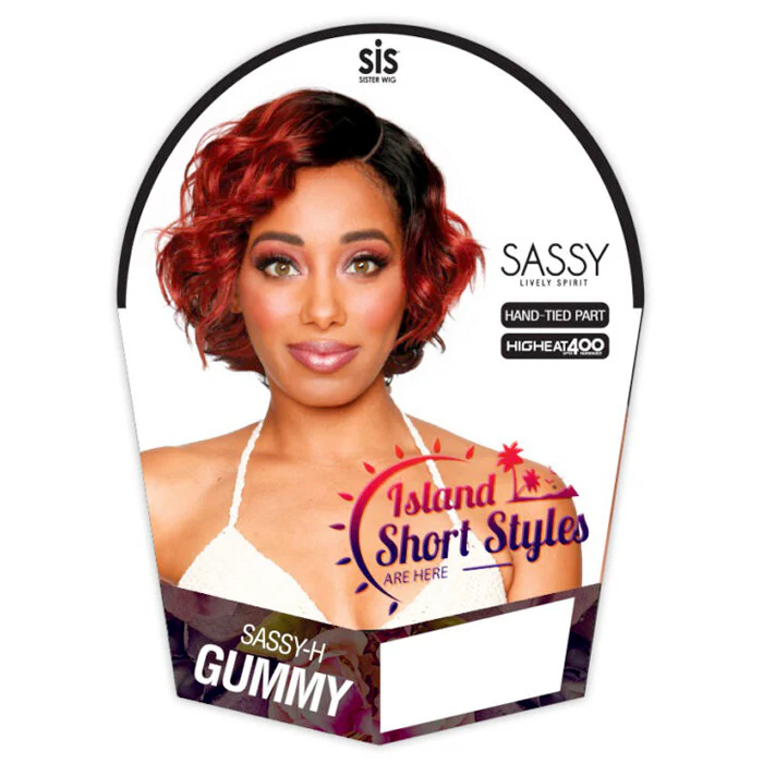Zury Sis Hand-Tied Part Lace Wig - SASSY-H GUMMY - Image 3
