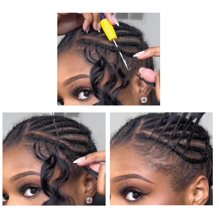 Zury Sis Hollywood Feather Crochet Braid - DEEP 14/18" - 100% Remy Human Hair - Image 4