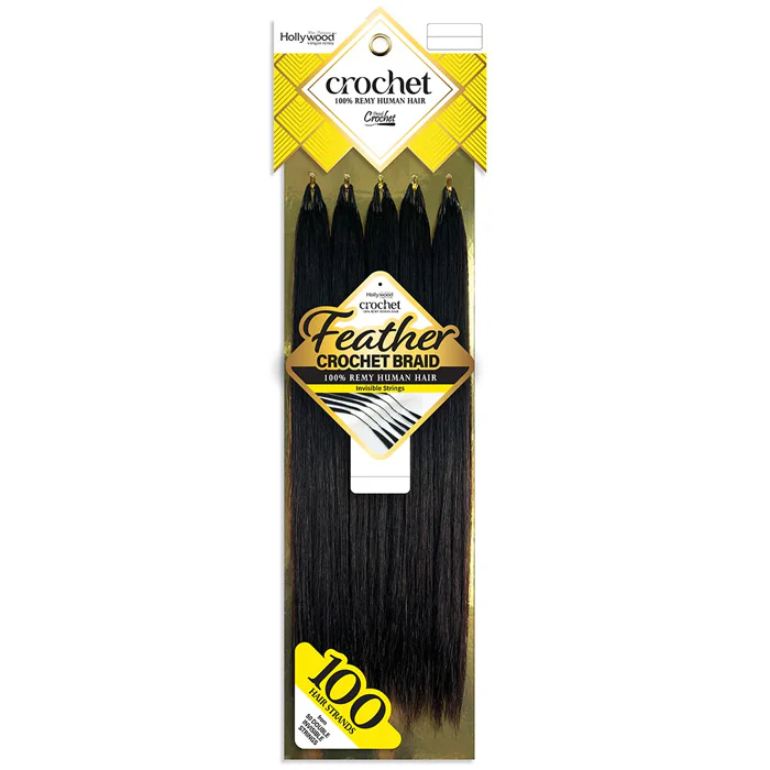 Zury Sis Hollywood Feather Crochet Braid - YAKY 14/18" - 100% Remy Human Hair - Image 2