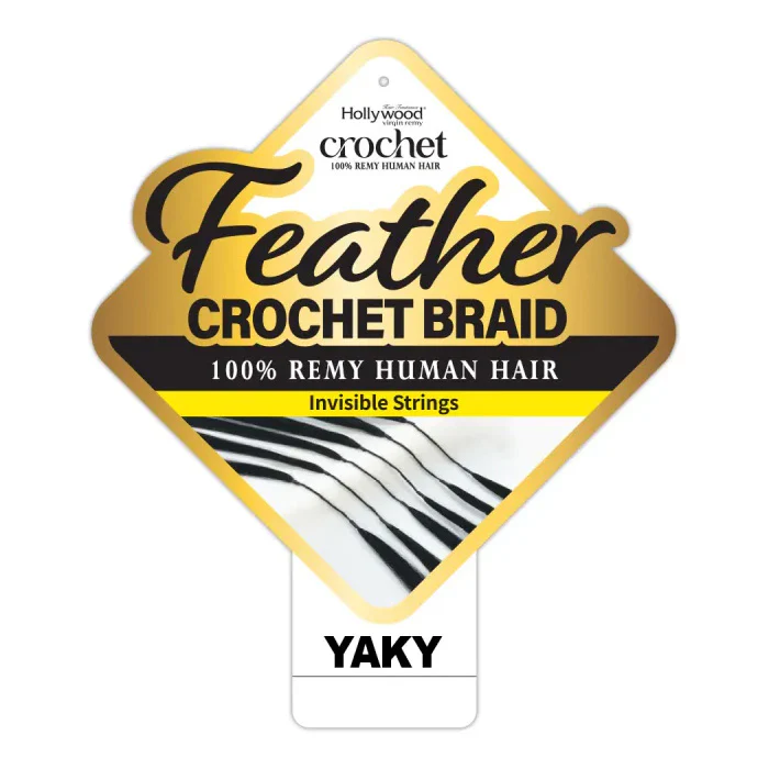 Zury Sis Hollywood Feather Crochet Braid - YAKY 14/18" - 100% Remy Human Hair - Image 3