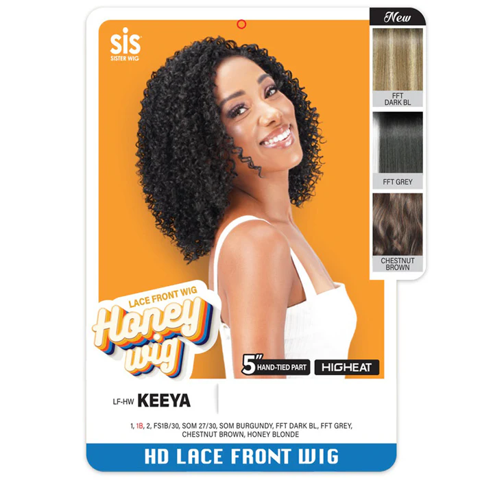 Zury Sis Honey Wig 5" Hand-Tied Part HD Lace Front Wig - KEEYA - Image 3
