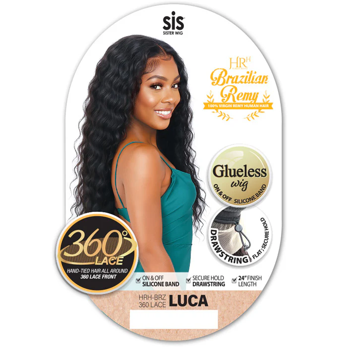Zury Sis HR Brazilian Remy Glueless 360 HD Lace Front Wig - LUCA - 100% Virgin Remy Human Hair - Image 2