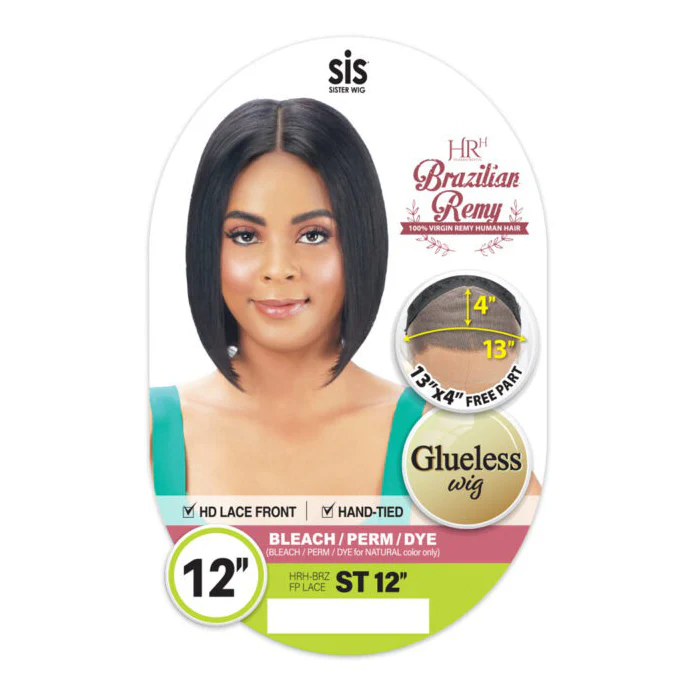 Zury Sis HR Brazilian Remy Glueless 100% Virgin Remy Human Hair 13x4 HD Lace Front Wig - ST 12" - Image 3