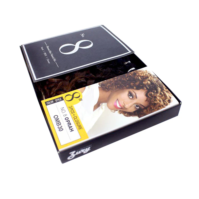Zury Sis Human Hair Natural Mix Weave - NO.8 OPRAH 8" (3 PCS+ Closure) - Image 5